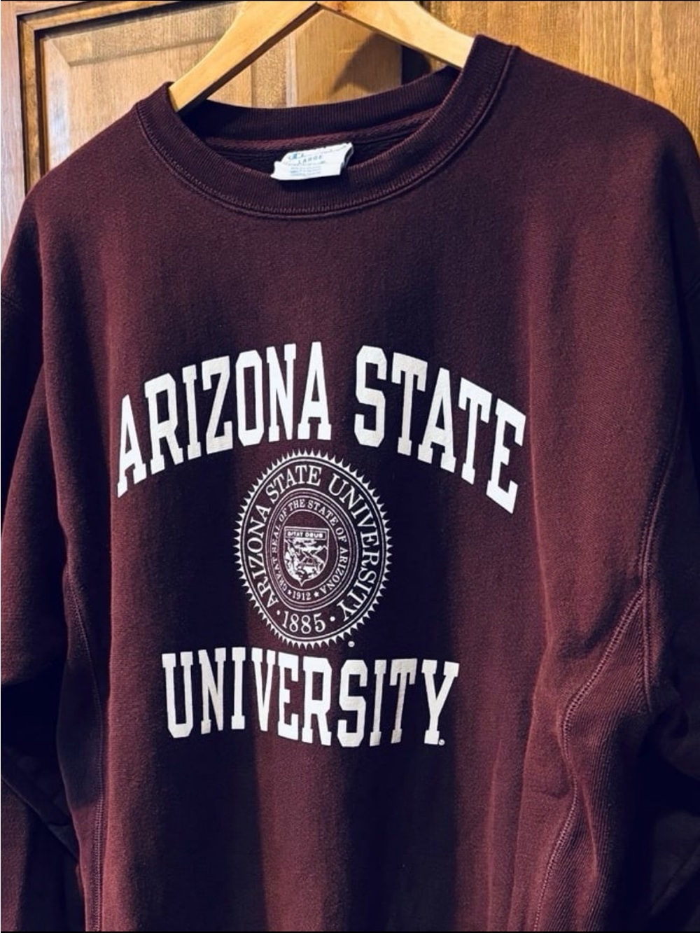 Vintage CHAMPION REVERSE WEAVE ARIZONA STATE UNIVERSITY Crewneck Sweatshirt - Picture 6 of 7
